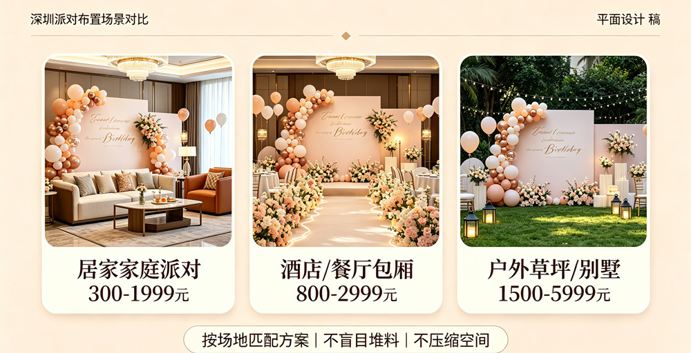 深圳派对布置多少钱一场?全屋包干、透明无套路报价明细(图2) 深圳派对布置多少钱一场?全屋包干、透明无套路报价明细(图2)